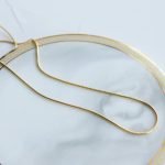 Minimal Sleek Line Necklace - Image 2