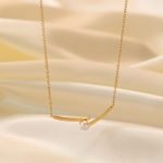 Lunar Arc Pearl Necklace
