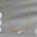 Lunar Arc Pearl Necklace - Image 4