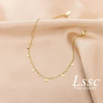 Scarlet Link Tag Anklet