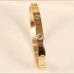 Glam Lock Bangle Bracelet - Image 2