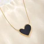 Midnight Amour Pendant Necklace