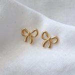 Bowtiful Gold Studs earring