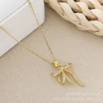 Starlit Ribbon Shine Necklace - Image 3