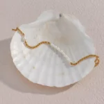 Velour Pearl Link Bracelet - Image 5