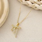 Starlit Ribbon Shine Necklace - Image 2