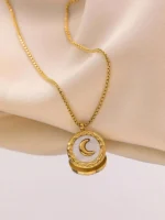 Mystic Moon Halo Necklace - Image 4