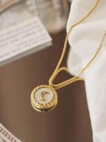 Mystic Moon Halo Necklace - Image 3