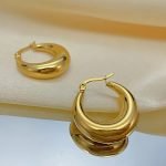 Golden Orbit Hoops earrings - Image 3