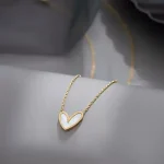Enchanted Elegance white Heart Necklace - Image 7