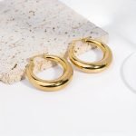 Golden Orbit Hoops earrings - Image 6