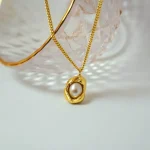 Oasis Pearl Charm Necklace - Image 2