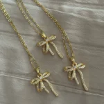 Starlit Ribbon Shine Necklace - Image 4