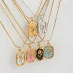 Ornate Roselight Radiance Pendant Necklace ( White ) - Image 6