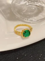 Green Ivy Majesty Adjustable Ring - Image 4