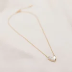 Enchanted Elegance white Heart Necklace - Image 2