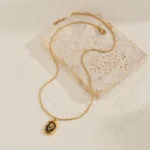 Ornate Roselight Radiance Pendant Necklace ( White ) - Image 12