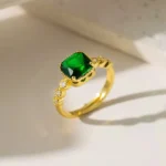 Green Ivy Majesty Adjustable Ring
