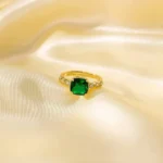 Green Ivy Majesty Adjustable Ring - Image 2