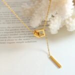 Twin Frame Interlink Pendant Necklace - Image 4