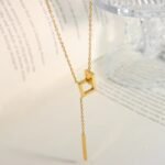 Twin Frame Interlink Pendant Necklace - Image 2