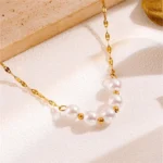 Serenity Horizon Pearl Necklace