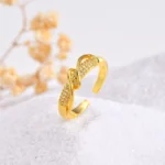 Dazzle Knot Adjustable Ring