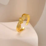 Dazzle Knot Adjustable Ring - Image 2