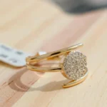 Stellar Spark Charm Adjustable Ring
