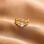 Regal Glow Solitaire Adjustable Ring - Image 3