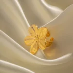Petal Shine Blossom Adjustable Finger Ring - Image 2