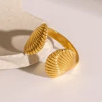 Oceana Shell Adjustable Finger ring - Image 2