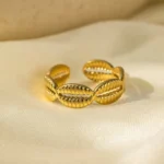Cowrie Reef Adjustable finger ring