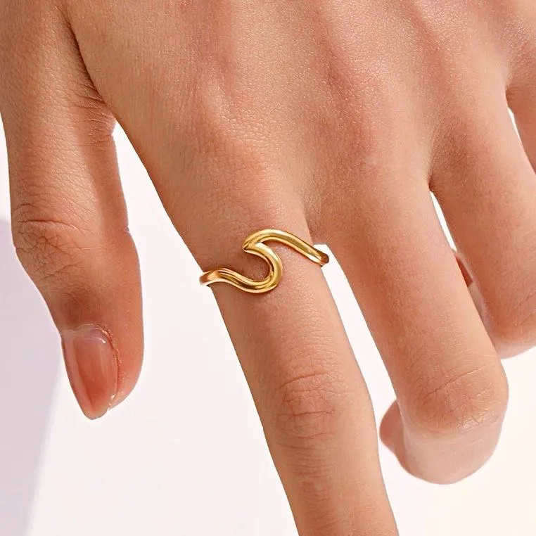 Sunwave Flow Adjustable Ring - Image 3