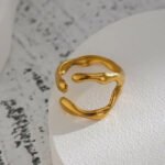 Waveform Flow Finger ring