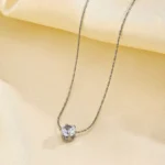 Celestial Diamond Cut Necklace Silver - Image 2
