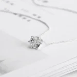 Celestial Diamond Cut Necklace Silver
