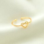 Amara Heartline Adjustable finger Ring - Image 2