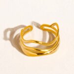 Seren Wave Adjustable Finger Ring - Image 4