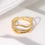 Seren Wave Adjustable Finger Ring - Image 7