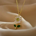 Daisy Blossom Charm Necklace - Image 6