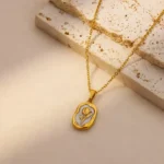 Ornate Roselight Radiance Pendant Necklace ( White ) - Image 14