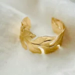 Elowen Gilded Flora Cuff Bracelet - Image 2