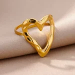 Molten Heart Adjustable Finger Ring - Image 4