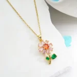 Daisy Blossom Charm Necklace - Image 3