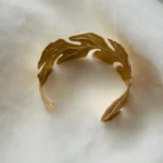Elowen Gilded Flora Cuff Bracelet - Image 6