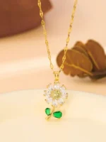 Daisy Blossom Charm Necklace - Image 4