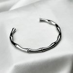 Bamboo Grove Cuff Bracelet (Silver) - Image 2