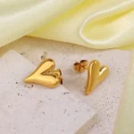 Velora Heart Studs Earrings - Image 6