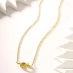 Tied Heart pendant Necklace - Image 6